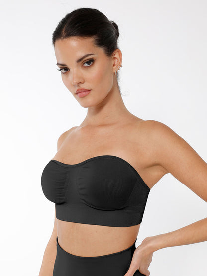 Feelingirl Seamless Anti-Slip Bandeau Bra