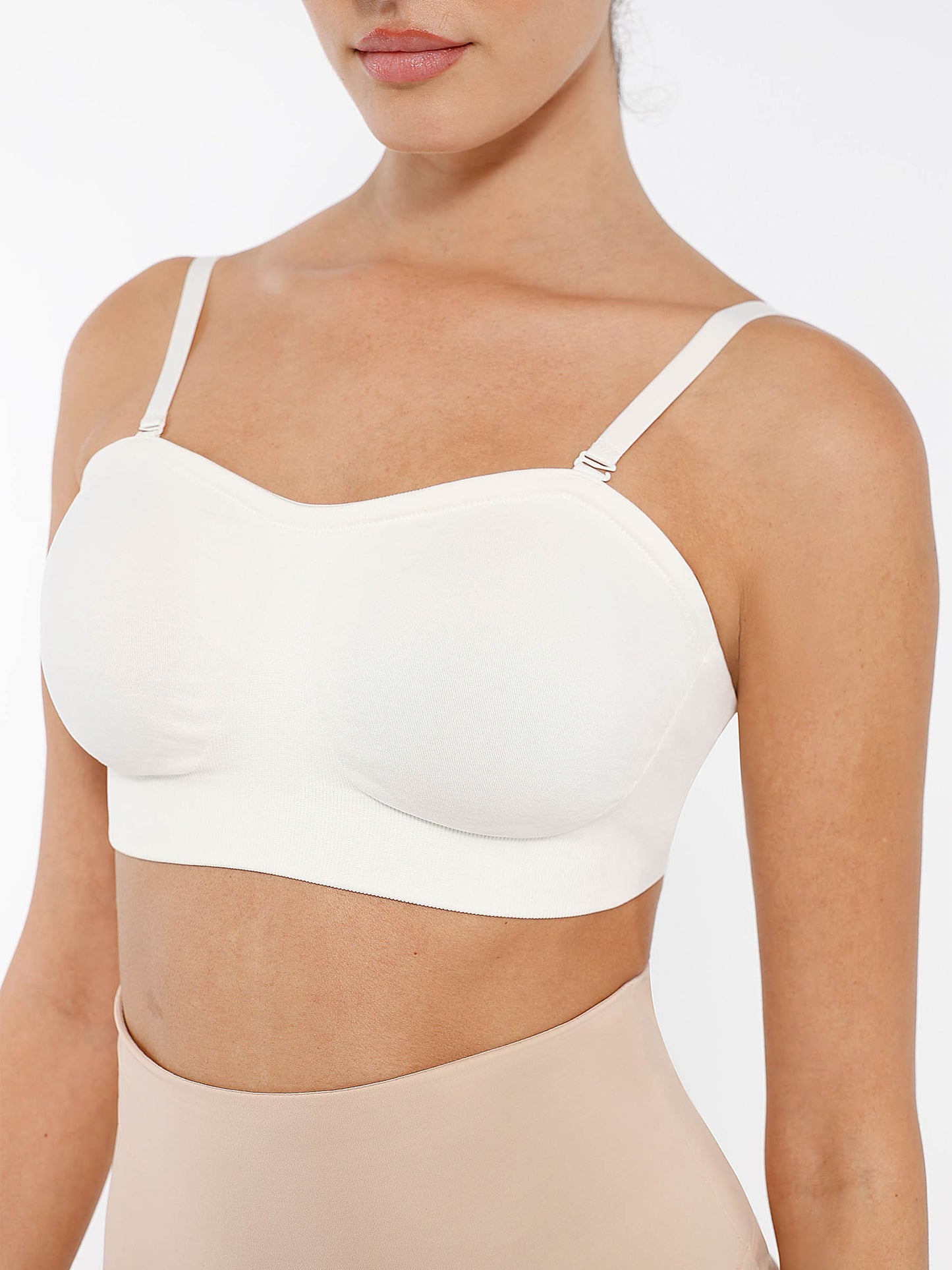 Feelingirl Seamless Anti-Slip Bandeau Bra
