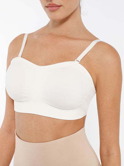 Feelingirl Seamless Anti-Slip Bandeau Bra