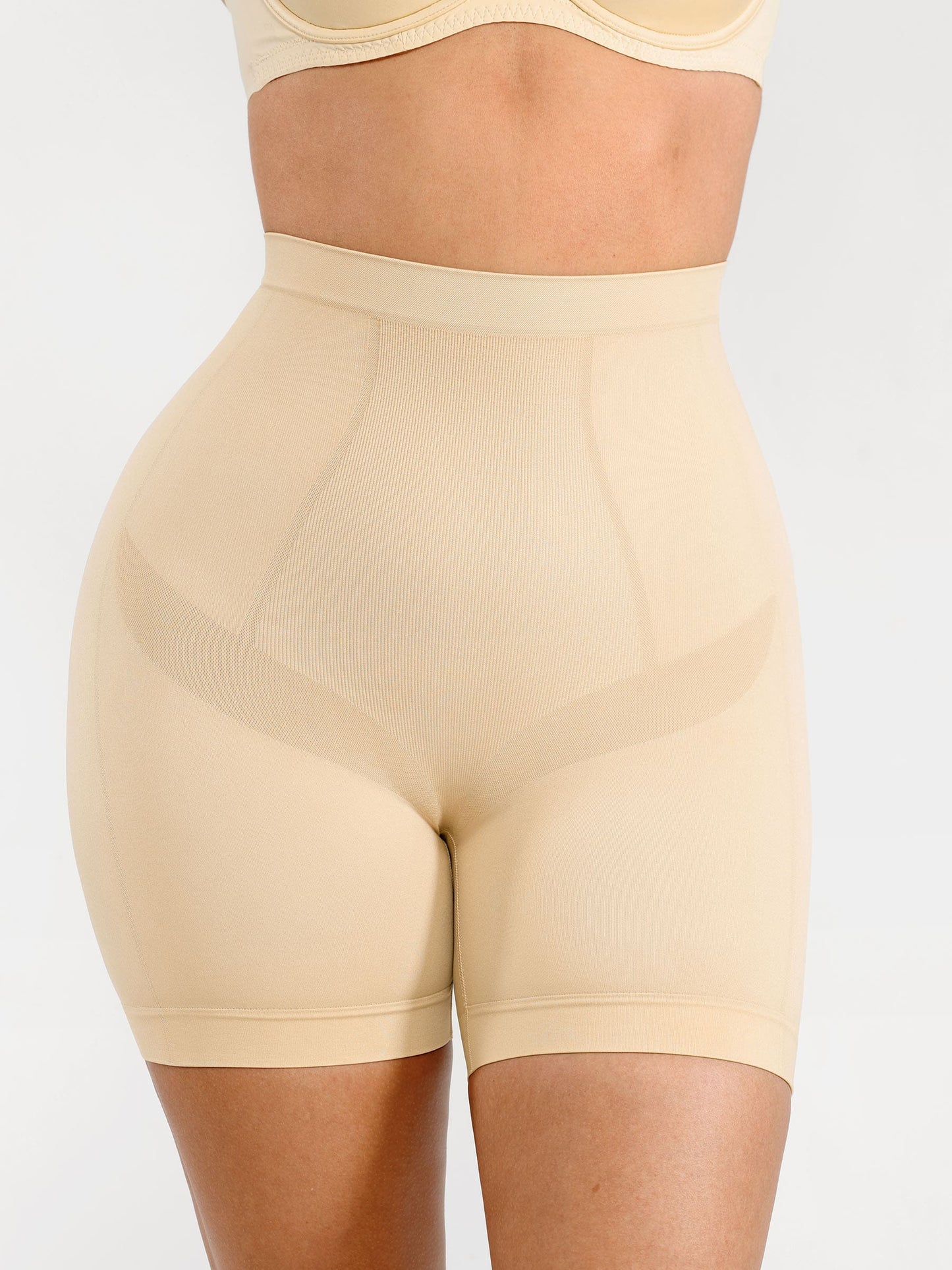 Feelingirl Seamless Comfort Mid Waist Tummy Control Panties Shaping Shorts