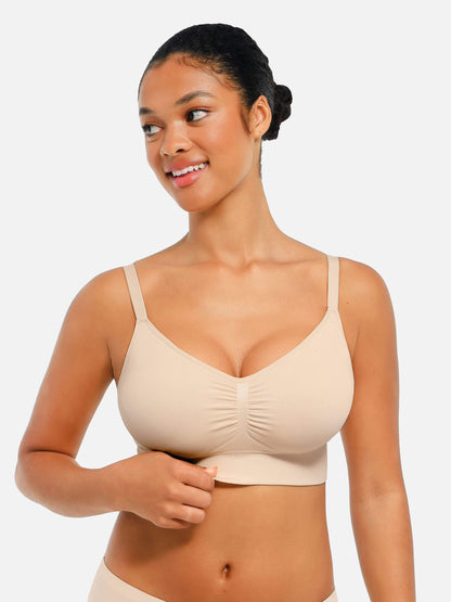 Feelingirl Seamless Everyday Bra with Built-In Soft Padding