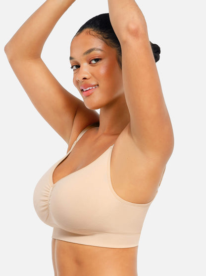 Feelingirl Seamless Everyday Bra with Built-In Soft Padding