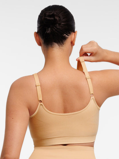 Feelingirl Seamless Front-Opening Zipper Bra