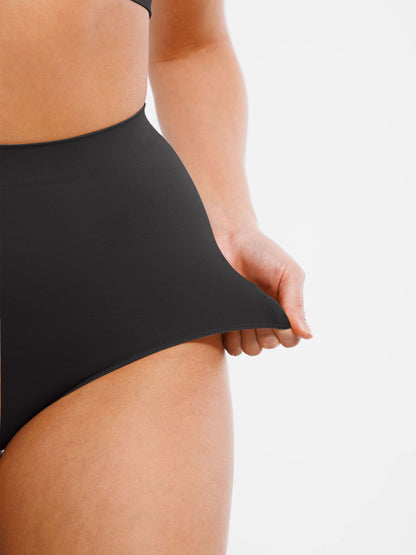 Feelingirl Seamless High-Waist Tummy Control Antibacterial Peach Hip Brief