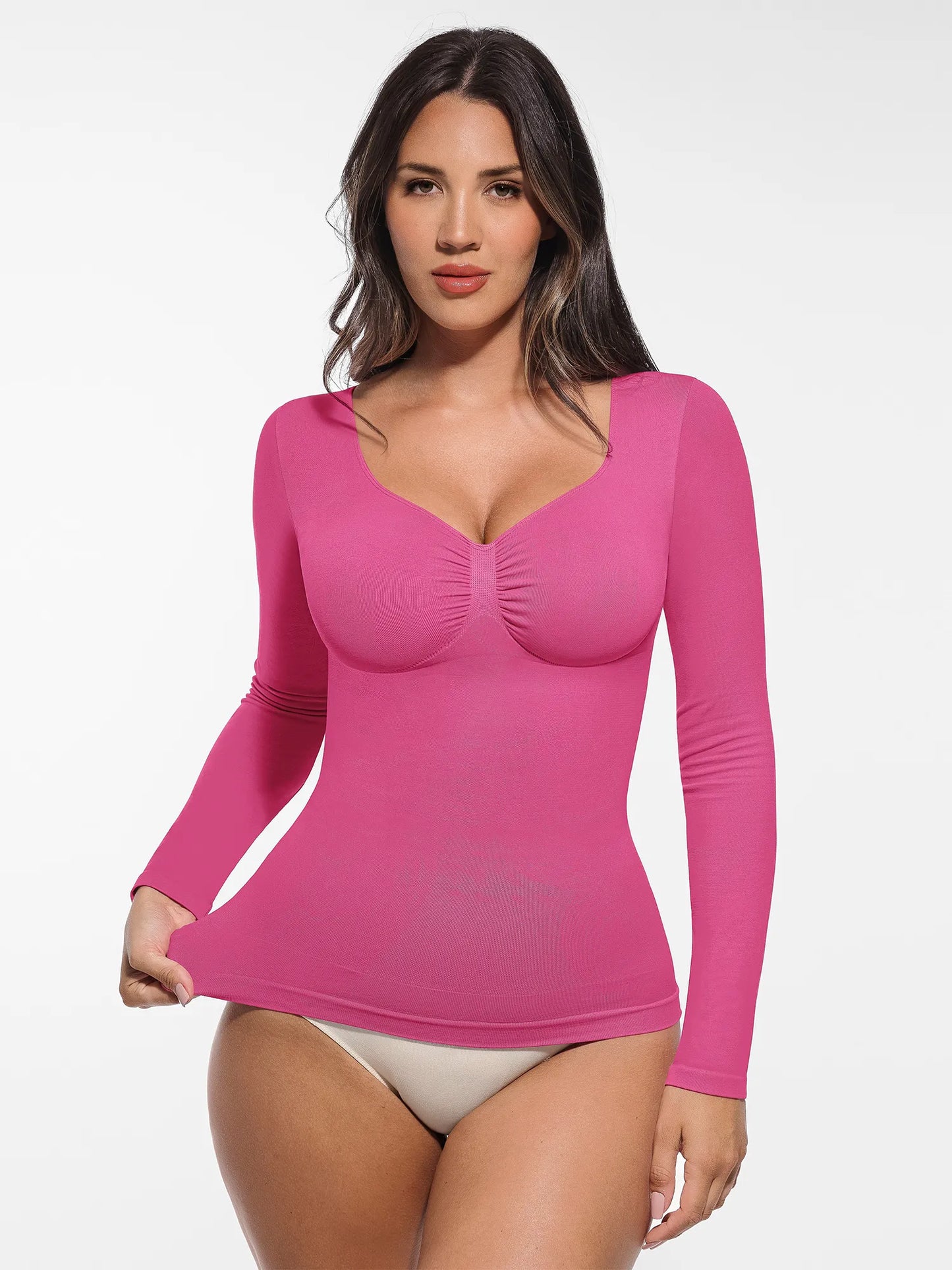 Feelingirl Seamless Long-Sleeve Everyday Shaper Top