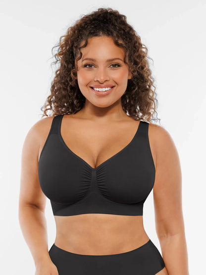 Feelingirl No Underwire Wide Straps Everyday Bra Bundle