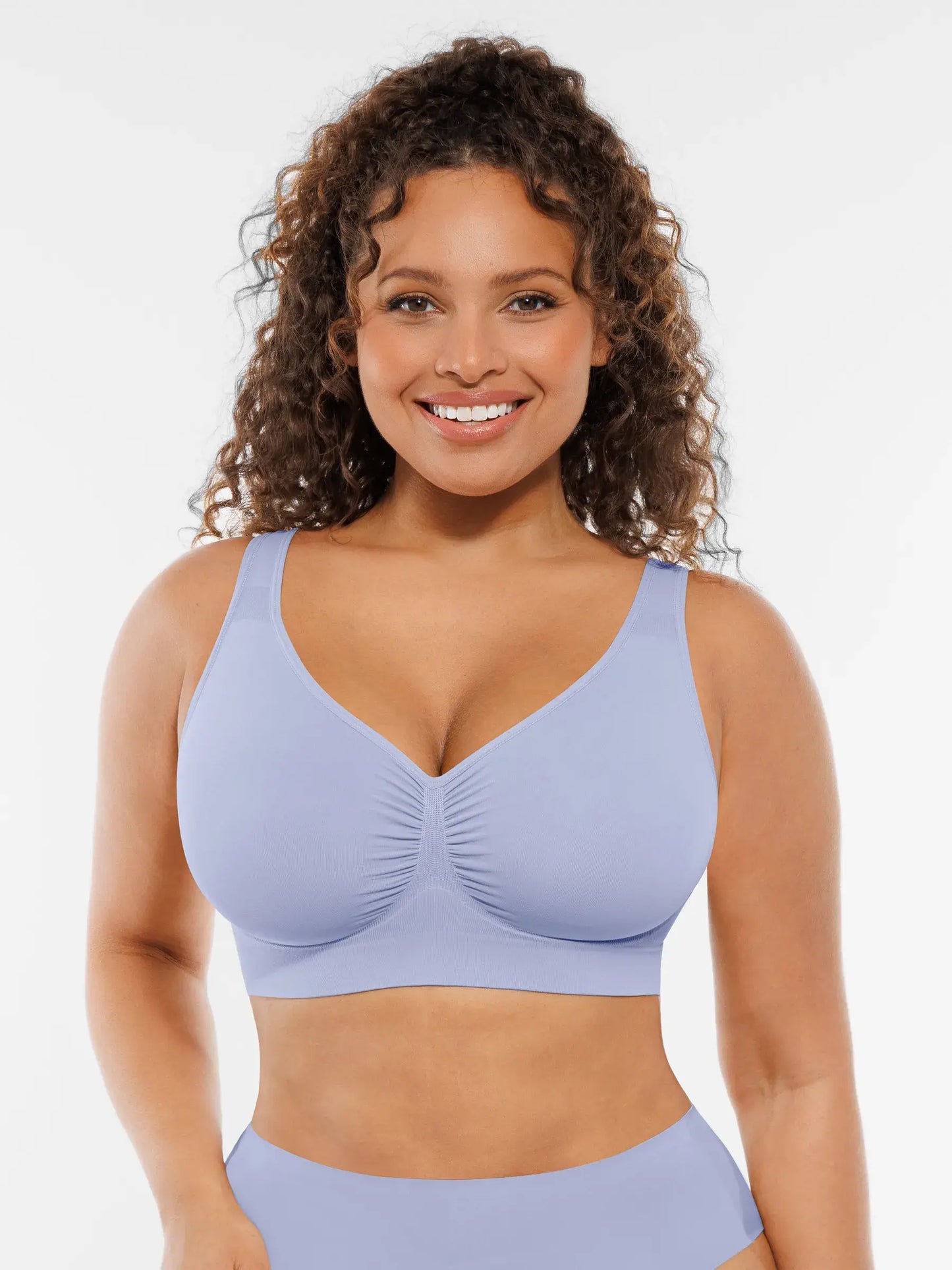 Feelingirl Seamless No Underwire Full Coverage Bra
