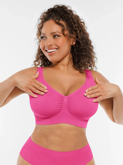 Feelingirl Seamless No Underwire Full Coverage Bra