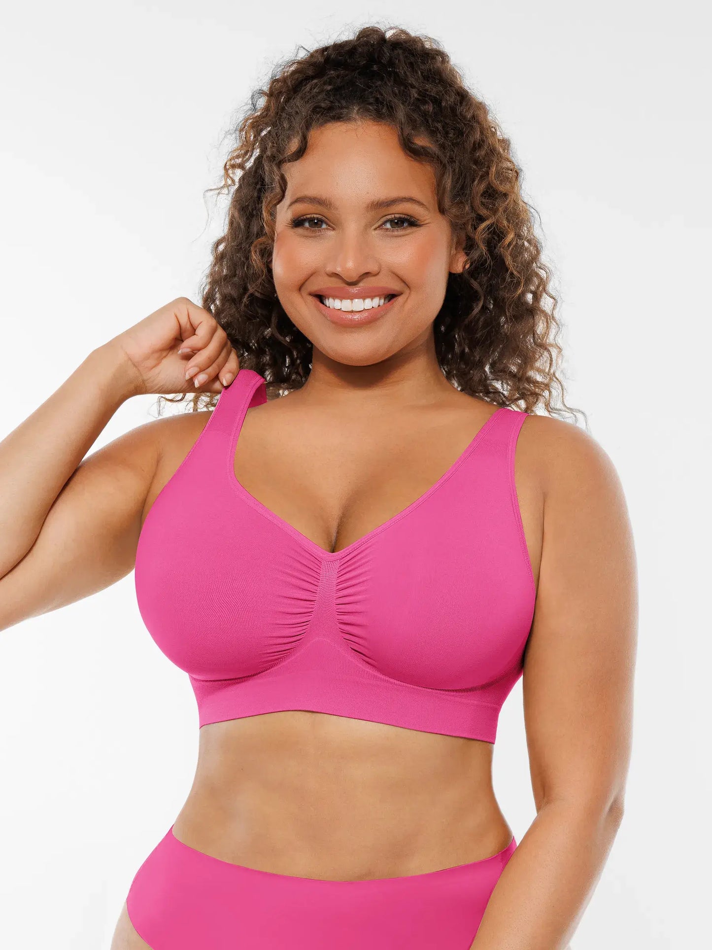 Feelingirl Seamless No Underwire Full Coverage Bra
