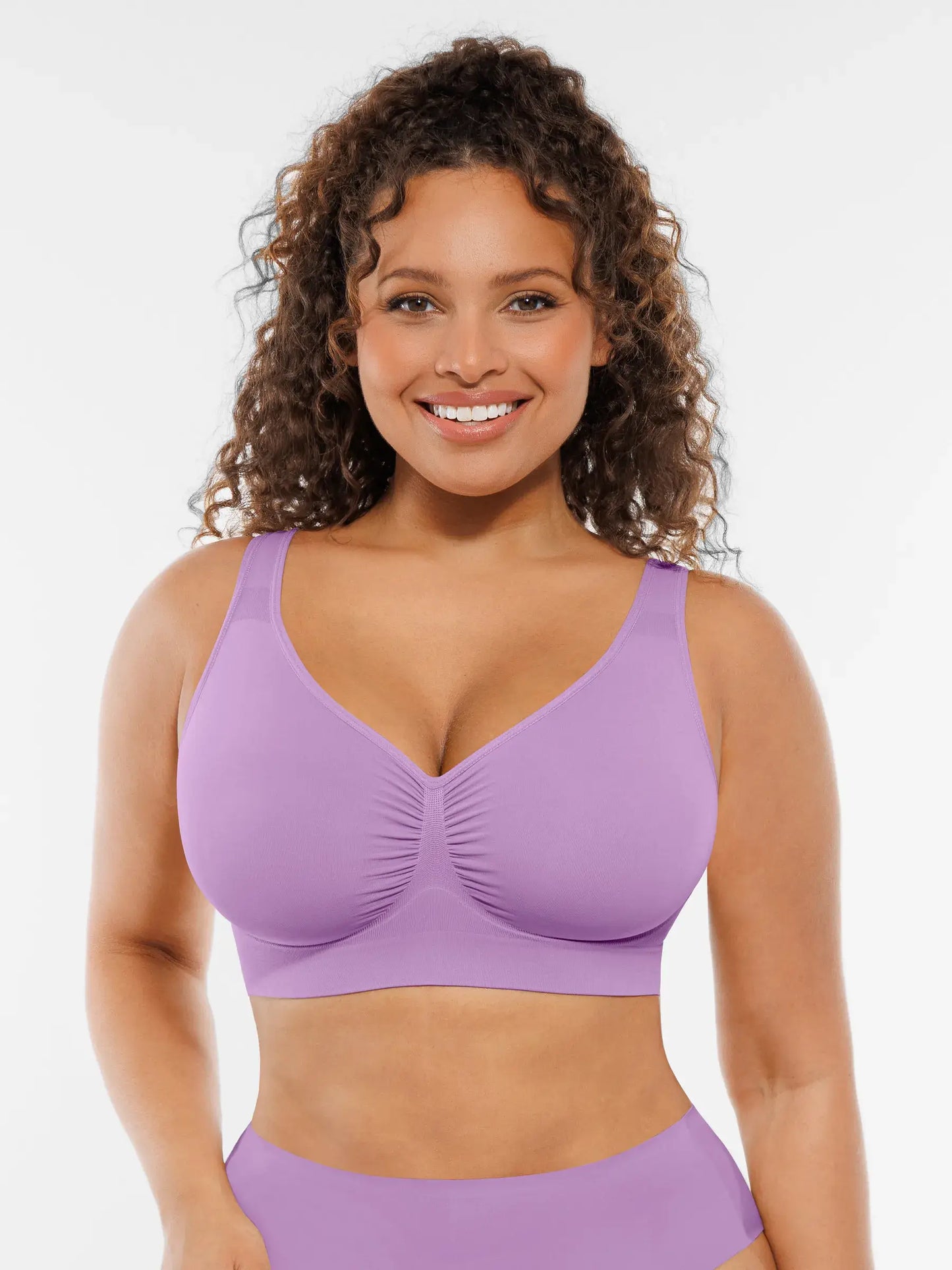 Feelingirl No Underwire Wide Straps Everyday Bra Bundle