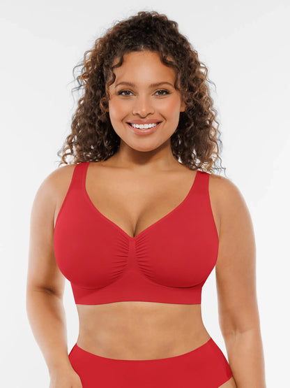 Feelingirl No Underwire Wide Straps Everyday Bra Bundle