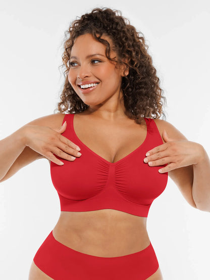 Feelingirl Seamless No Underwire Full Coverage Bra