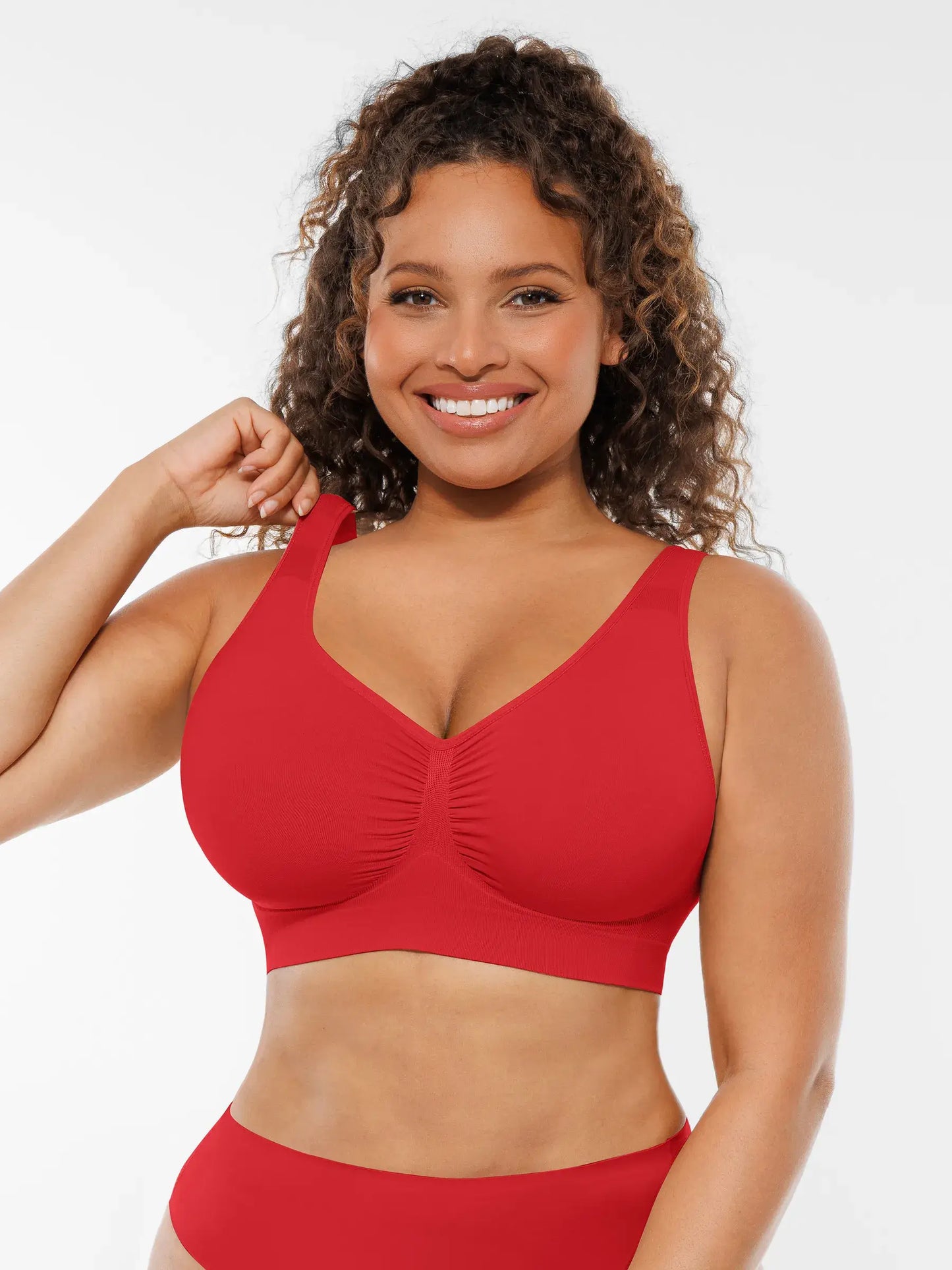 Feelingirl No Underwire Wide Straps Everyday Bra Bundle