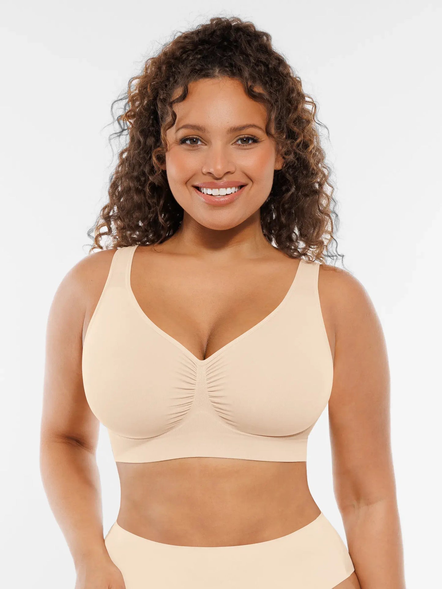 Feelingirl Seamless No Underwire Full Coverage Bra