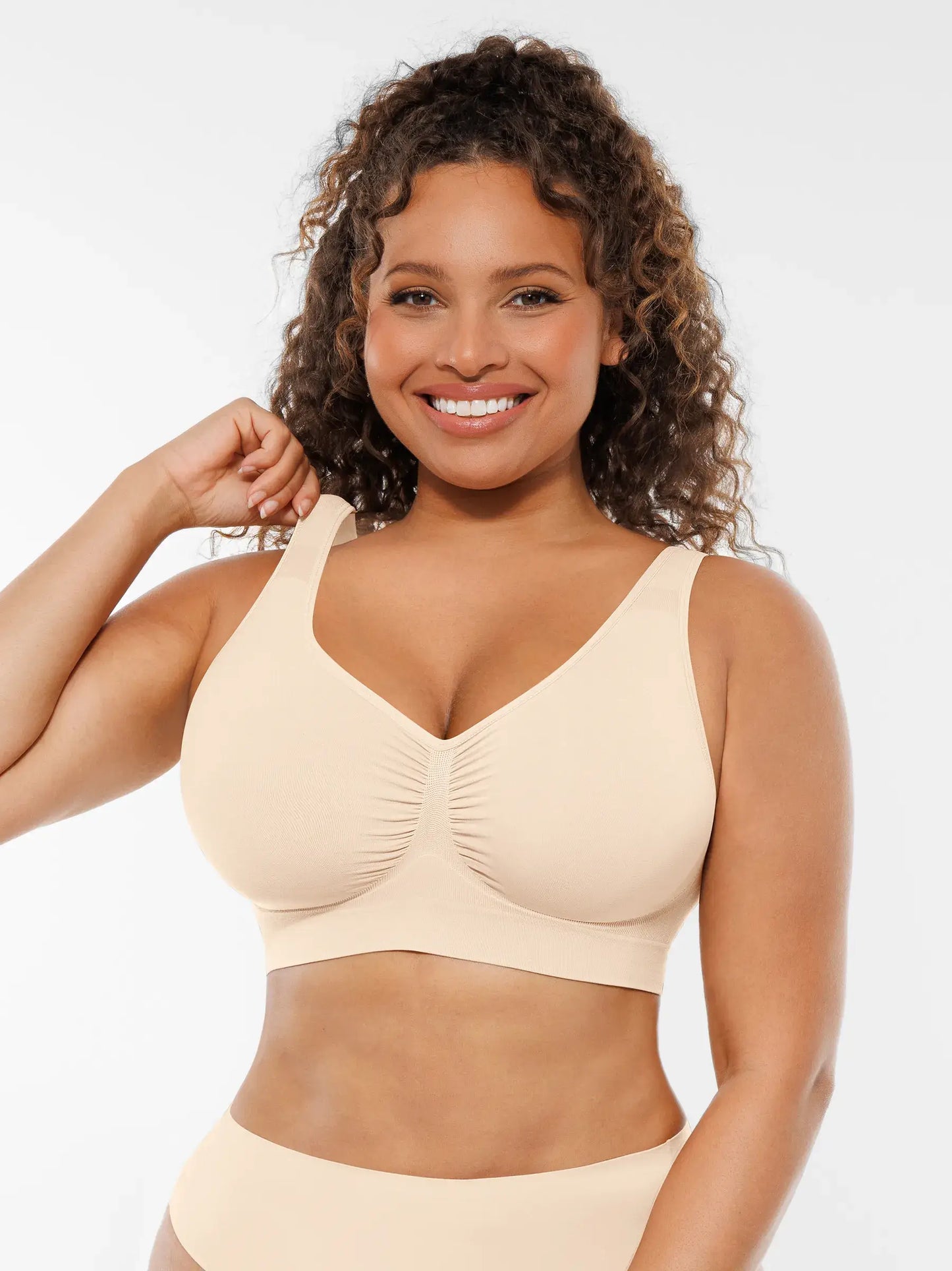 Feelingirl Seamless No Underwire Full Coverage Bra