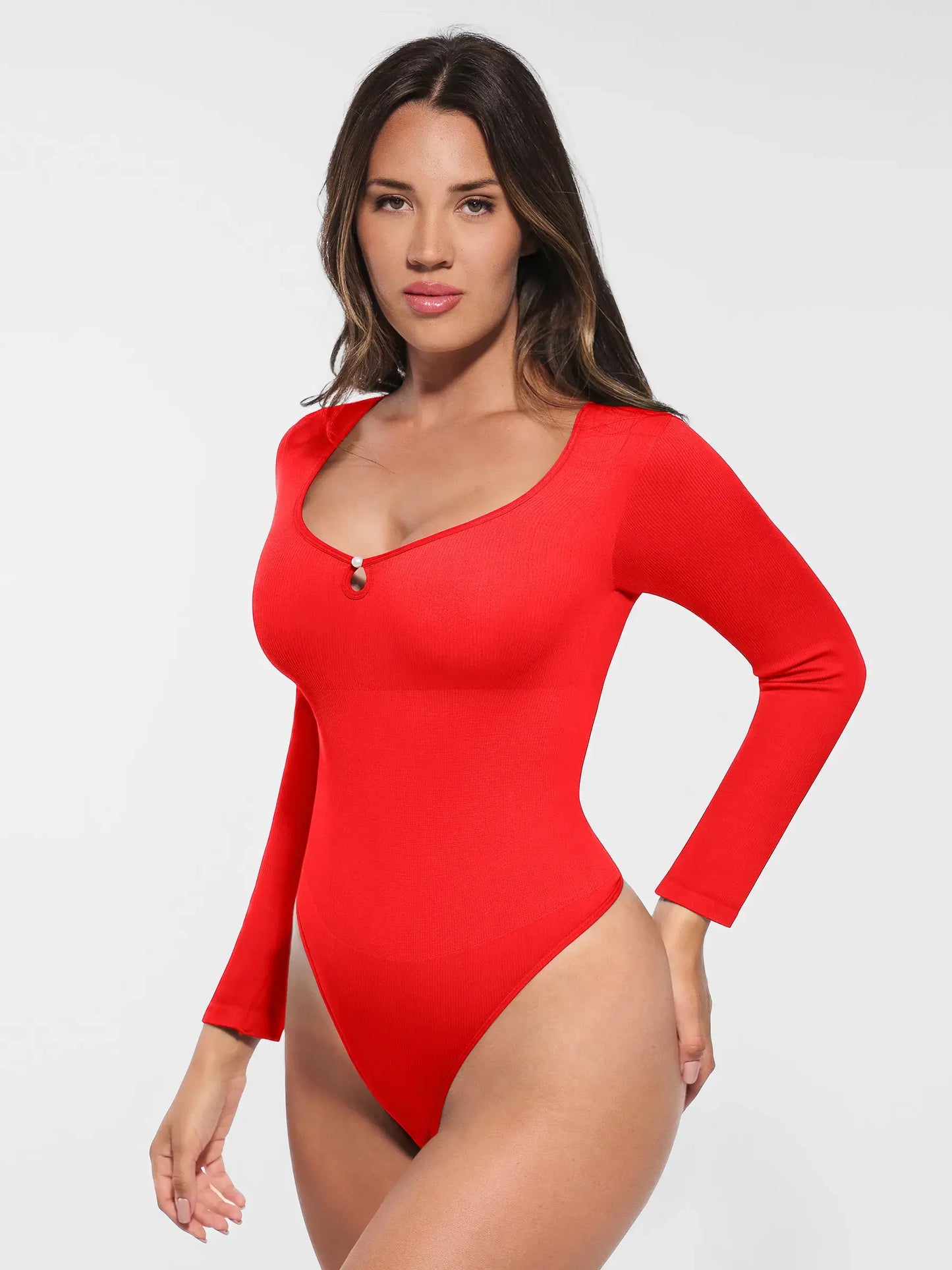 Feelingirl Seamless Ribbed Bodysuit