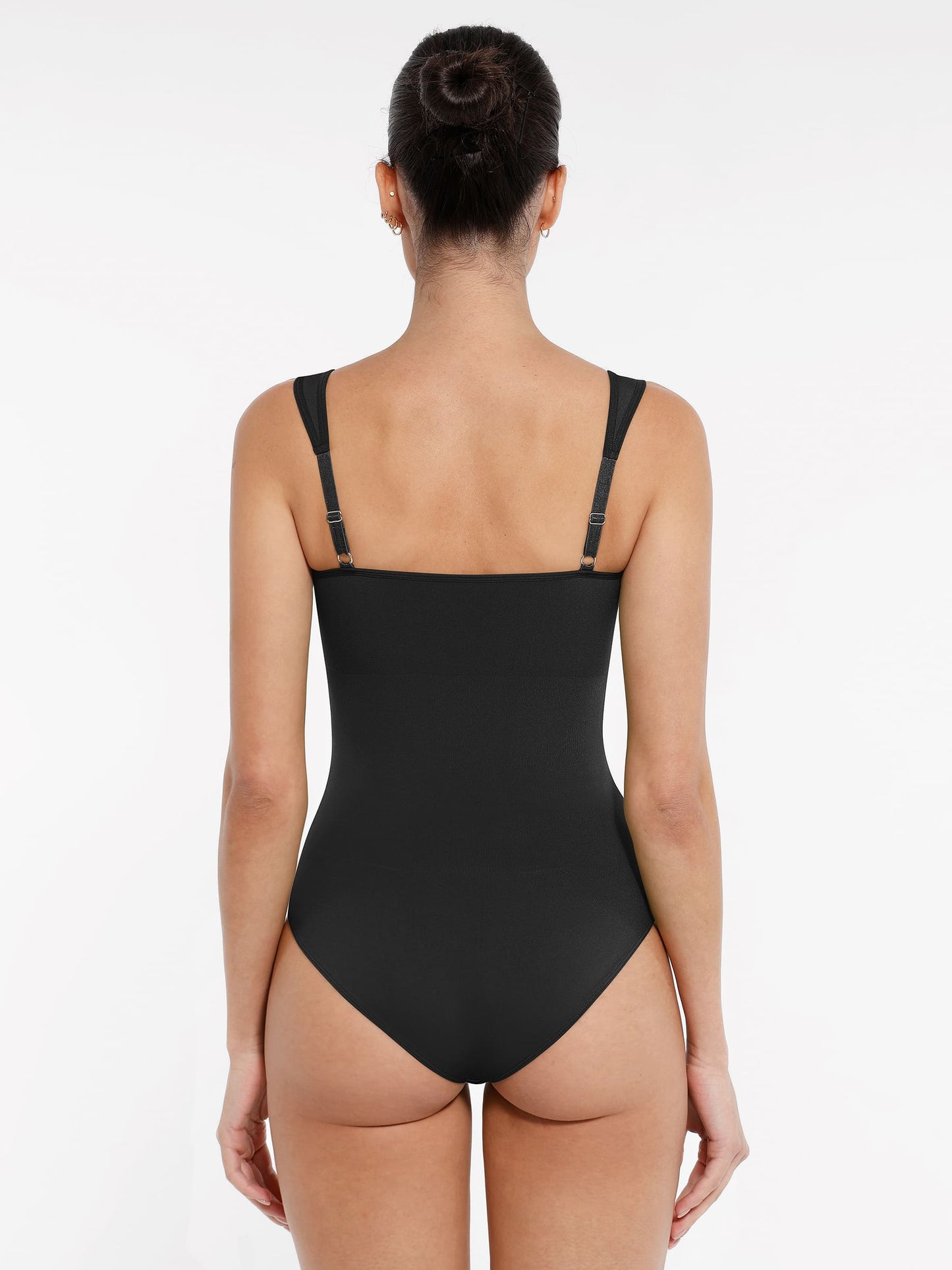 Feelingirl Seamless Sculpting Diamond Neck Thong Bodysuit