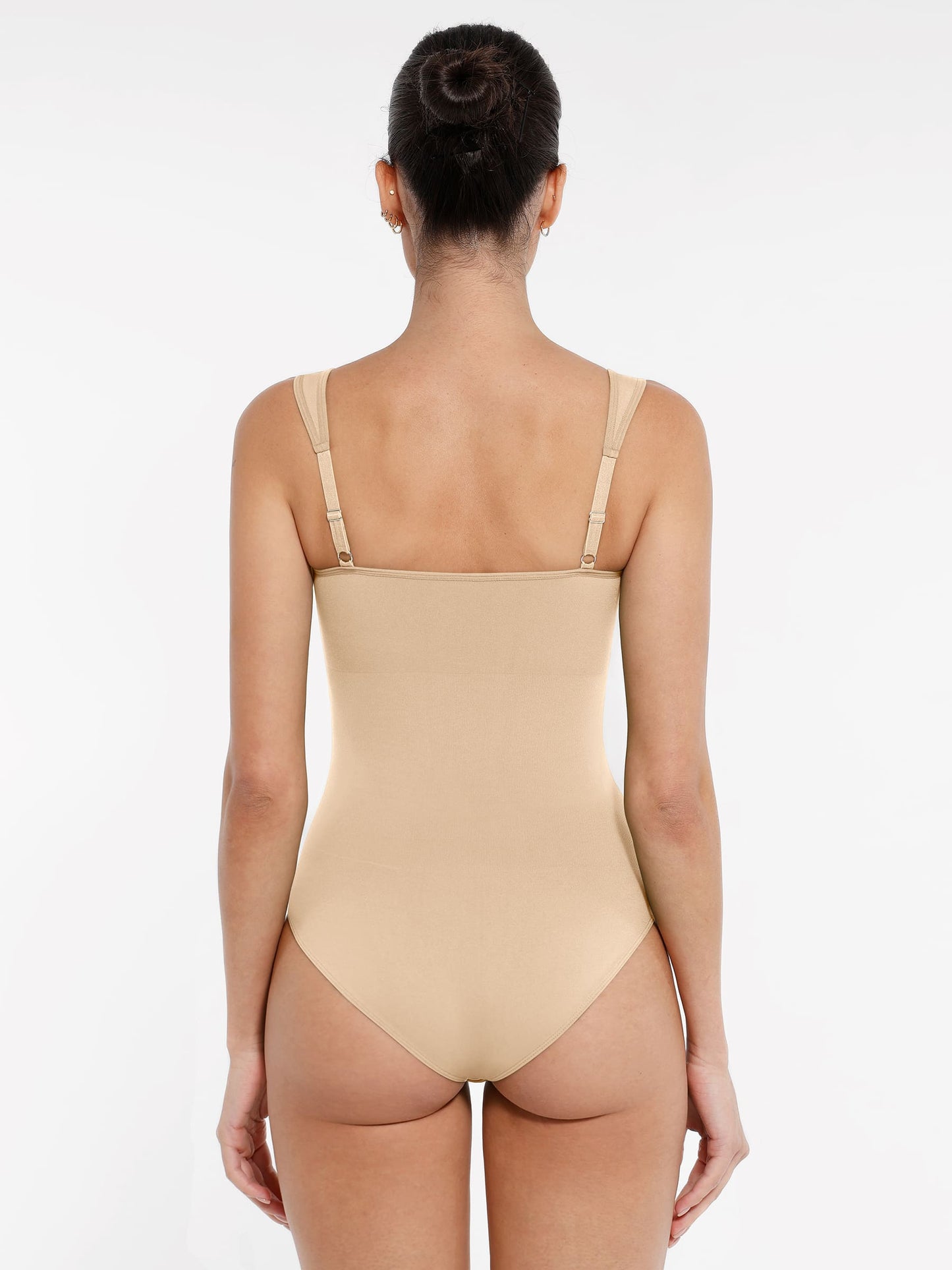 Feelingirl Seamless Sculpting Diamond Neck Thong Bodysuit