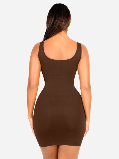 Feelingirl Seamless Square Neck Shaping Dress