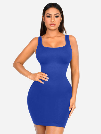 Feelingirl Seamless Square Neck Shaping Dress