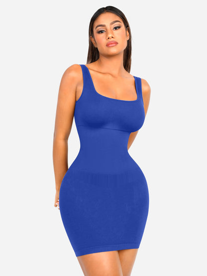 Feelingirl Seamless Square Neck Shaping Dress