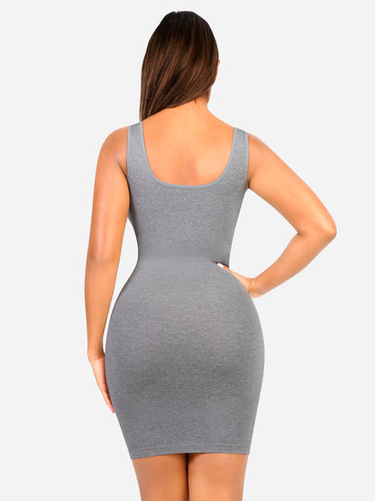 Feelingirl Seamless Square Neck Shaping Dress