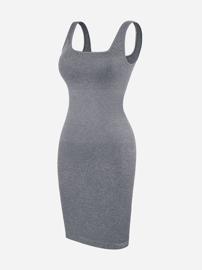 Feelingirl Seamless Square Neck Shaping Dress