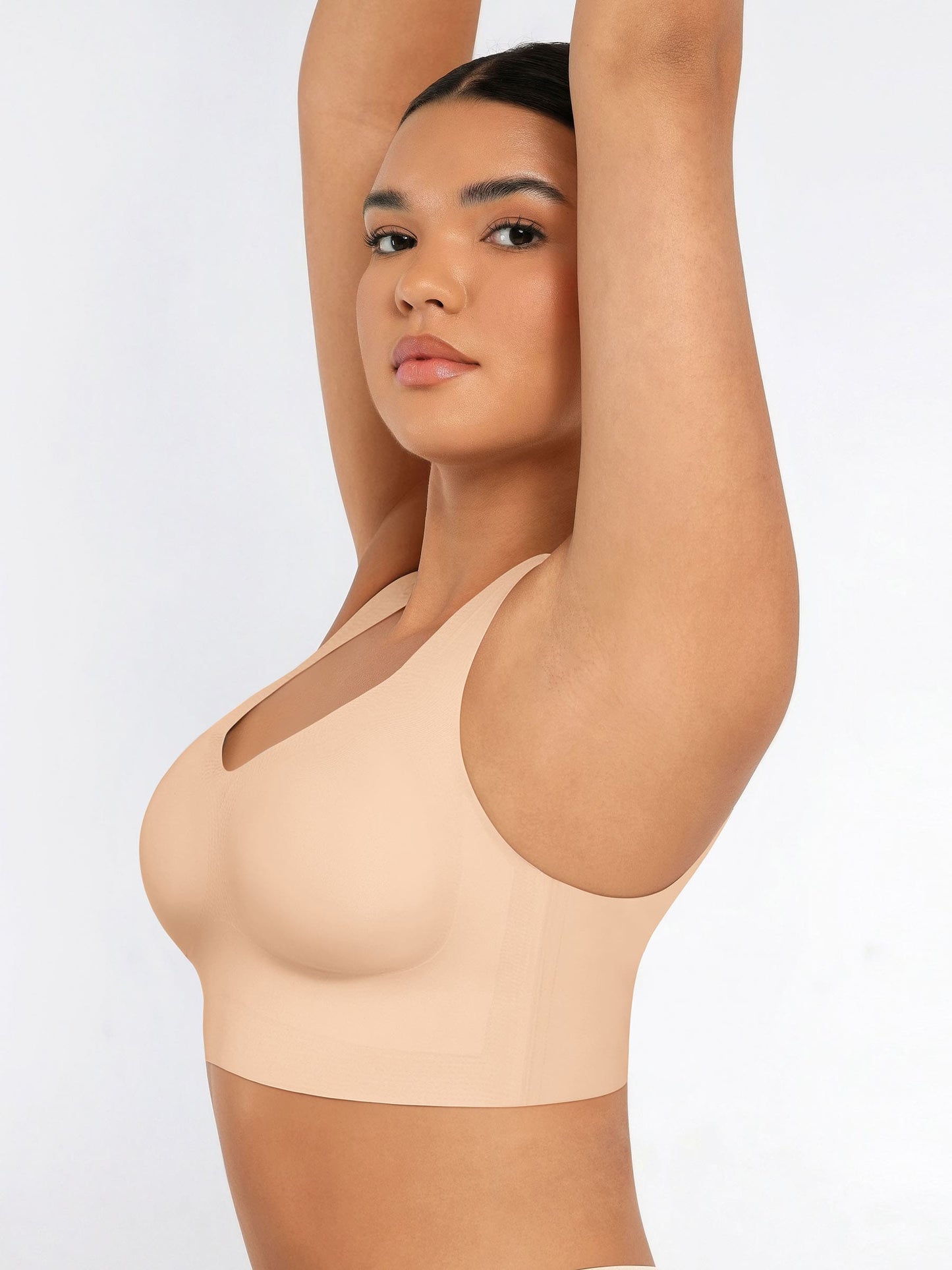 Feelingirl Seamless V Neck Comfort Fit Everyday Bra