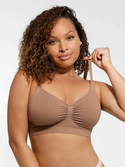 Feelingirl Everyday Wireless Bra Unlined Soft Bra