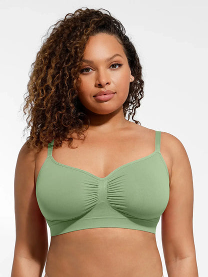 Feelingirl Seamless Everyday Bra with Built-In Soft Padding