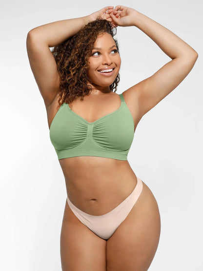Feelingirl Seamless Everyday Bra with Built-In Soft Padding