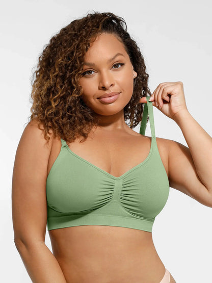 Feelingirl Seamless Everyday Bra with Built-In Soft Padding