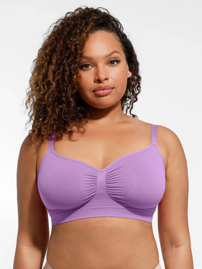 Feelingirl Everyday Wireless Bra Unlined Soft Bra