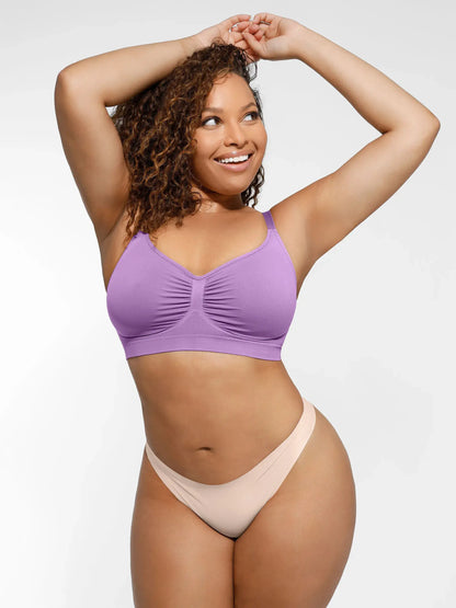 Feelingirl Seamless Everyday Bra with Built-In Soft Padding