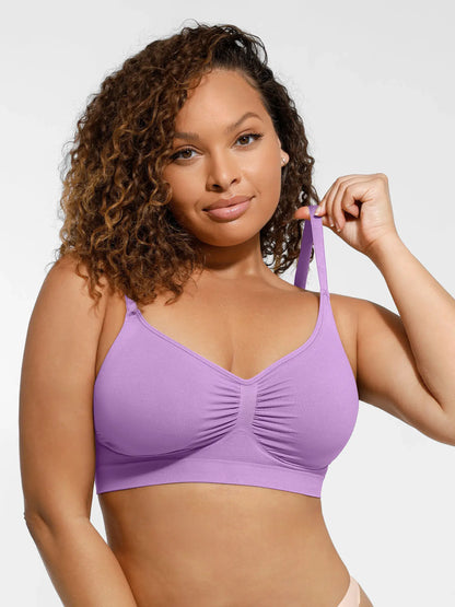 Feelingirl Everyday Wireless Bra Unlined Soft Bra