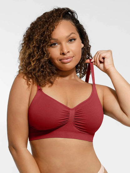 Feelingirl Seamless Everyday Bra with Built-In Soft Padding
