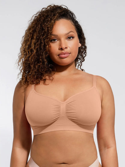 Feelingirl Seamless Everyday Bra with Built-In Soft Padding