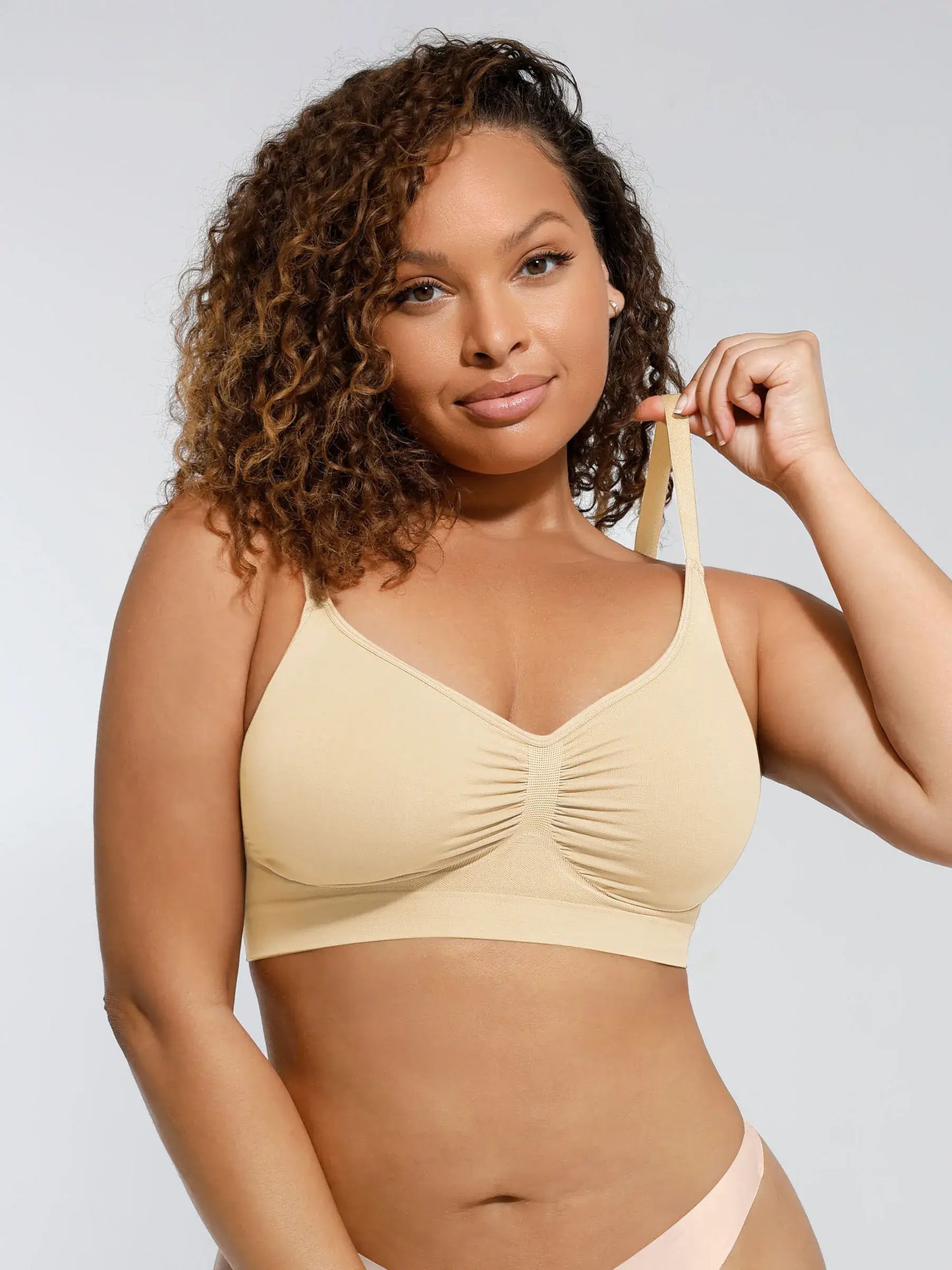 Feelingirl Everyday Wireless Bra Unlined Soft Bra