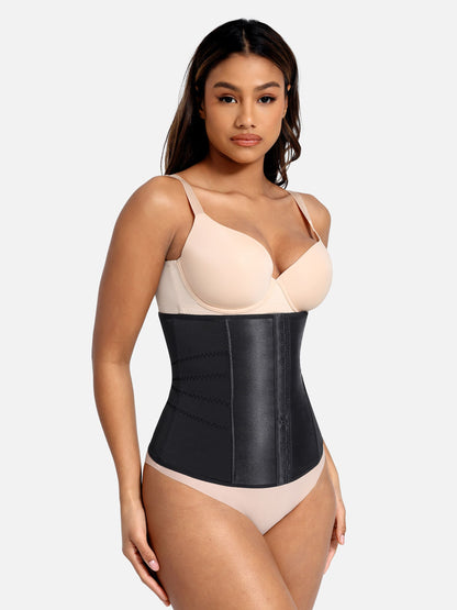 Feelingirl Waist Trainer for Women – Mesh Corset Body Shaper with Steel Bones