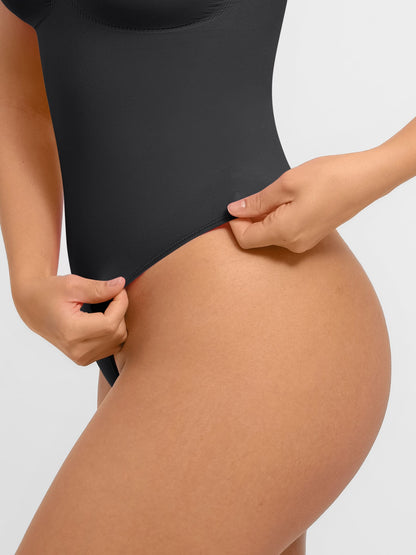 Feelingirl Tummy Control Seamless Wide Strap Bodysuit