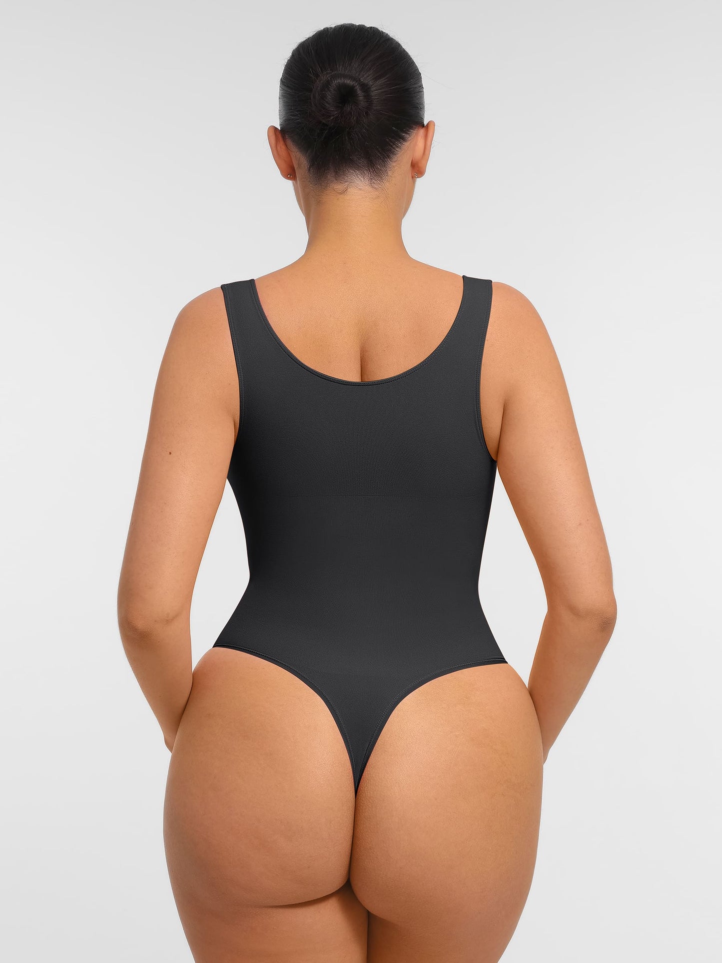 Feelingirl Tummy Control Seamless Wide Strap Bodysuit