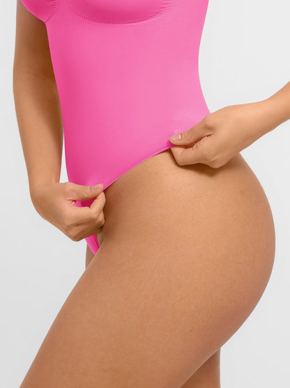 Feelingirl Tummy Control Seamless Wide Strap Bodysuit