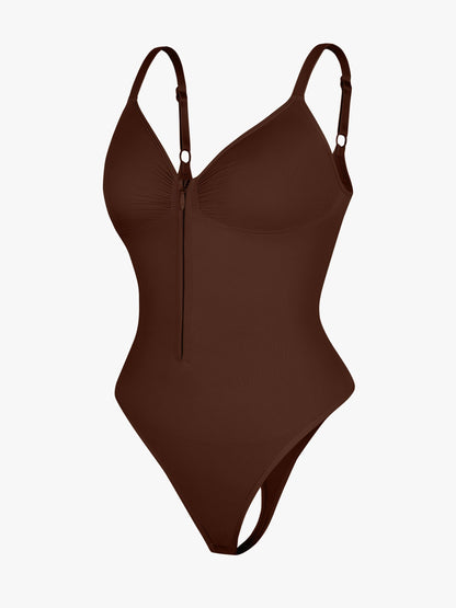 Feelingirl Tummy Control Seamless Zipper Shaping Bodysuit