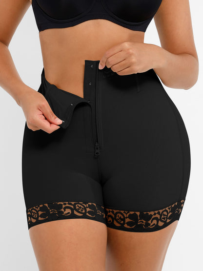 Feelingirl Tummy Control Shaping Shorts Butt Lifter with Clasps and Zipper