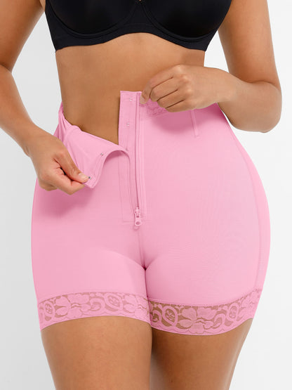 Feelingirl Tummy Control Shaping Shorts Butt Lifter with Clasps and Zipper