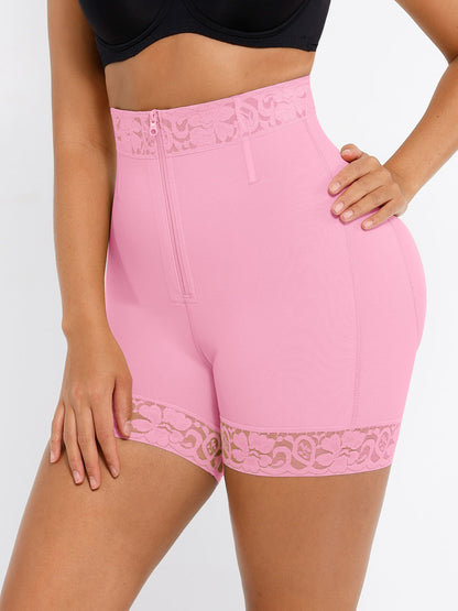 Feelingirl Tummy Control Shaping Shorts Butt Lifter with Clasps and Zipper