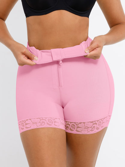 Feelingirl Tummy Control Shaping Shorts Butt Lifter with Clasps and Zipper