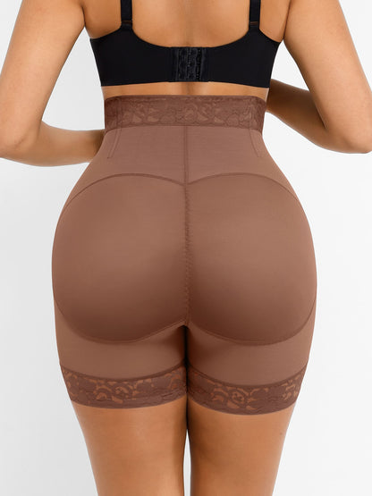 Feelingirl Tummy Control Shaping Shorts Butt Lifter with Clasps and Zipper
