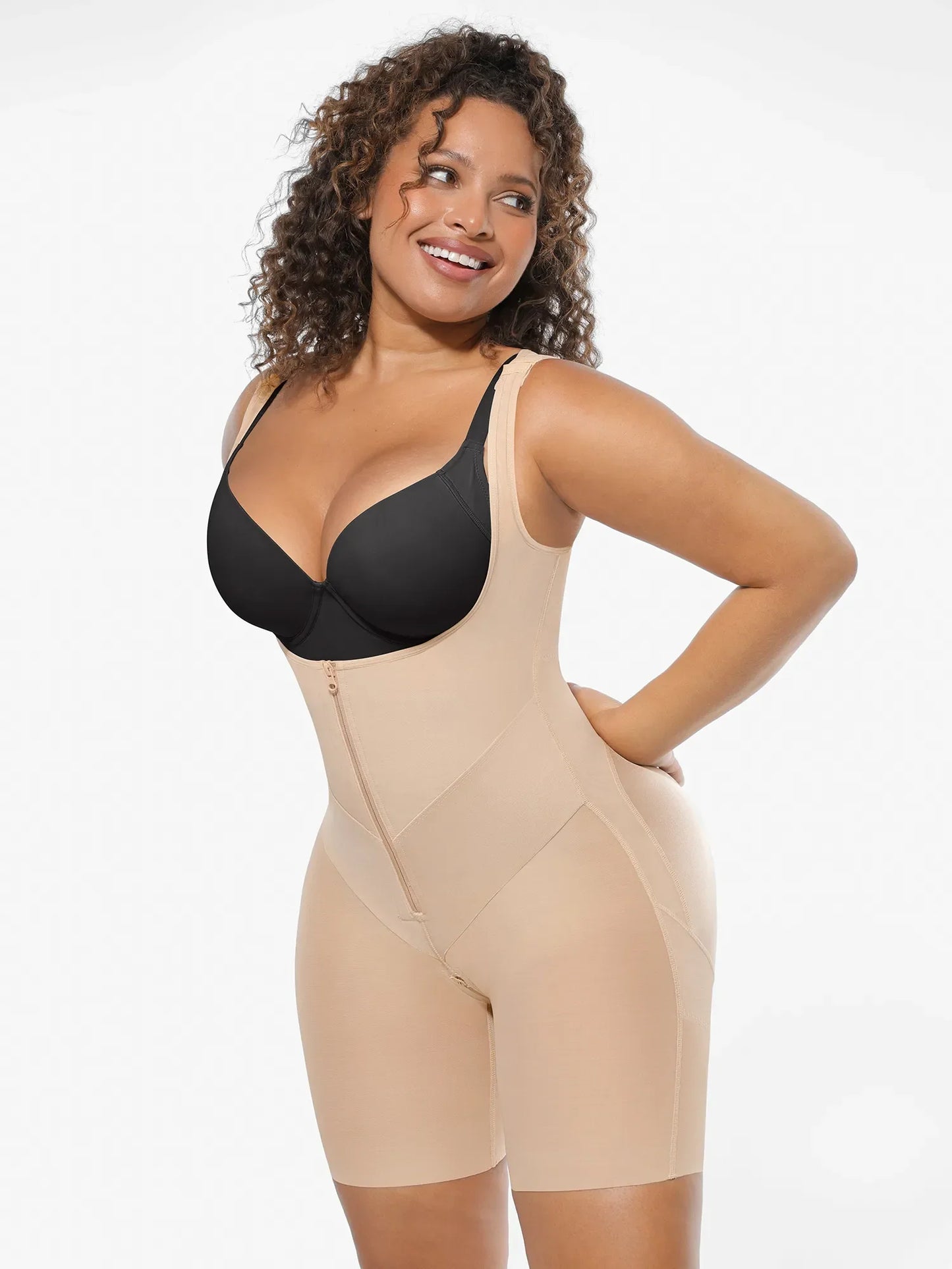 Feelingirl U-Shaped Tummy Control Butt Lift Shaper Bodysuit