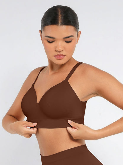 Feelingirl Wireless Push-Up Seamless Full Coverage Bra Bundle